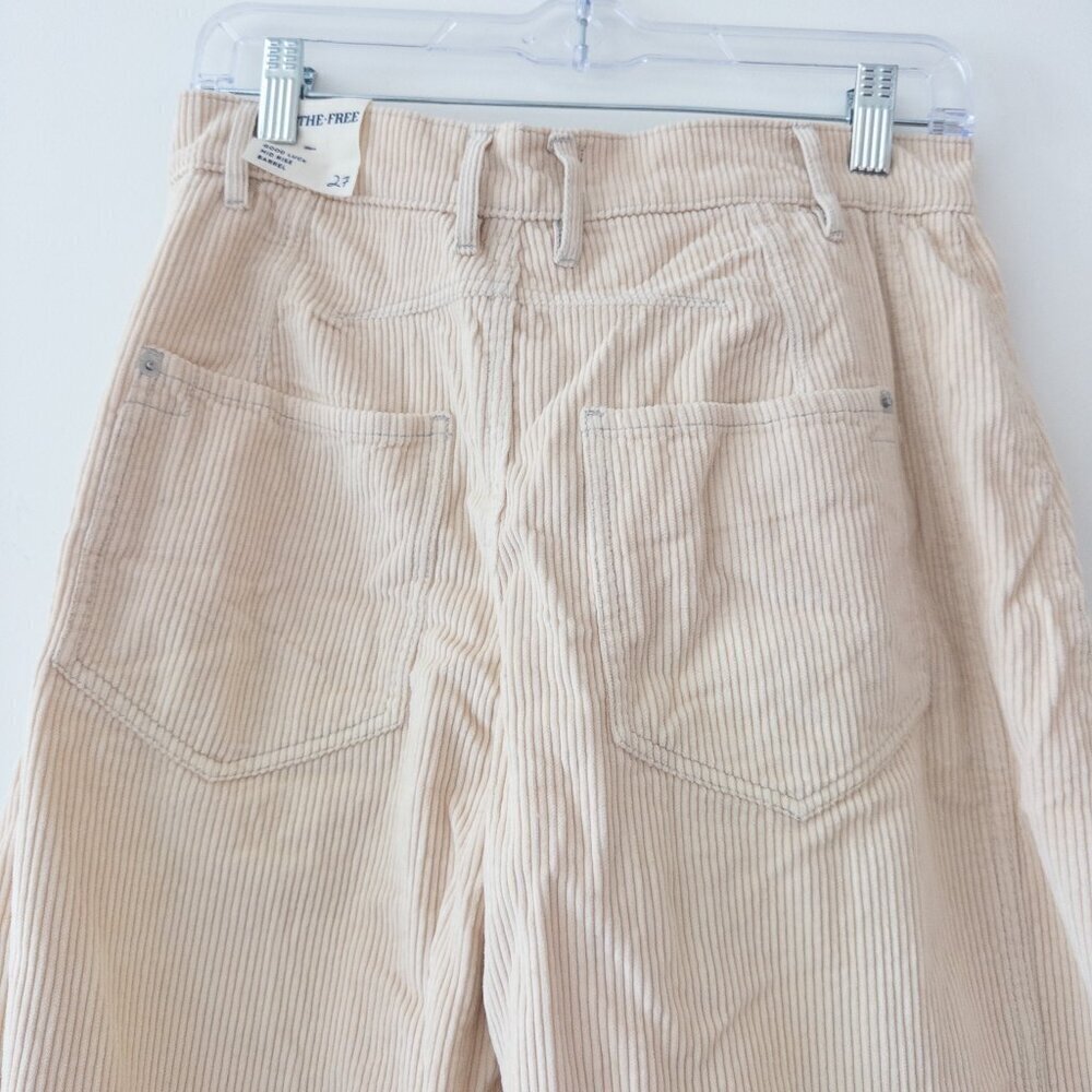 NEW Free People Good Luck Barrel Cords Button Fly Corduroy Pants - Picture 8 of 12